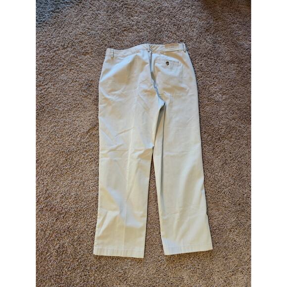 LL Bean Bayside favorite fit twill khaki chino pants straight 12 - Picture 3 of 9